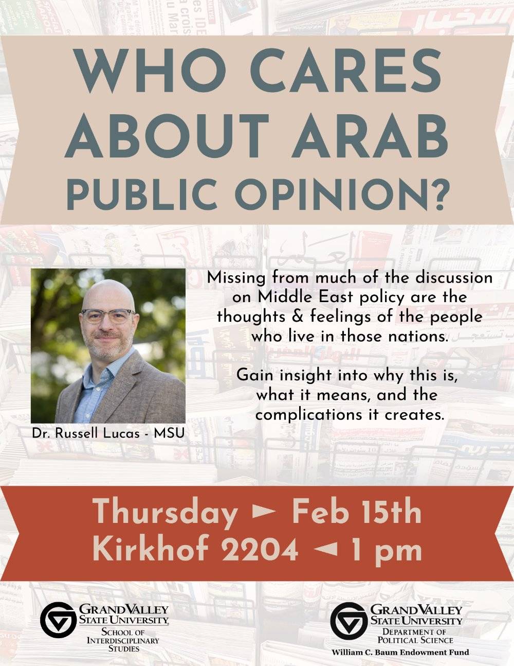 Who Cares About Arab Public Opinion Flyer